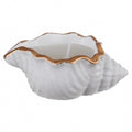 Concrete Seashell Scented Candle, White, Clean Burn, Home Décor and Gift