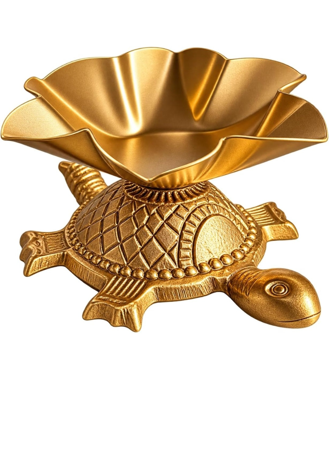 Tortoise Stand Metal Diya and Candle Holder
Metal Finish, Festive Decor